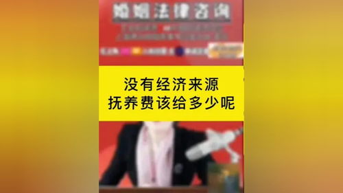 沒有經濟來源的情況下，撫養費該如何確定？專業律師為您解答